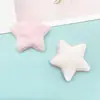 Acessórios de estrela de cinco pontas de pelúcia unilateral de 5,5 cm diy penteado material artesanal furo decoração de sapatos com matérias-primas atacado