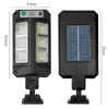 Lámpara Solar de Calle para Exteriores Villa Jardín Pasillo Sensor de Movimiento Lámpara de Pared Patio Impermeable Iluminación LED Lámpara de Calle Pequeña