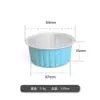 Bol para hornear de papel de aluminio engrosado, bandeja de papel específica para freidora de aire, molde para hornear reutilizable, capacillo de papel para pastel de horno