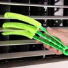 Cepillo para limpiar rejillas de aire acondicionado, herramienta para limpiar persianas, cepillo de eliminación de polvo desmontable y lavable, portátil para grietas del hogar