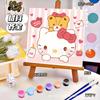 20*20 Desenho Animado Pintura a Óleo Digital DIY Colorir Pintura Decorativa Genshin Flor Pintura a Óleo Pintura a Óleo Digital Infantil Atacado