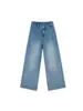 Jeans reto azul vintage para mulheres, novo estilo de verão, plus size, cintura alta, solto, modelador, calça de perna larga estreita
