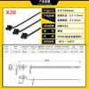 Abraçadeiras de Cabo para Carro Material Nylon Pa66 Várias Especificações Abraçadeiras de Cabo Tipo Cabeça de Avião Abraçadeiras de Cabo para Chicote Abraçadeiras de Cabo Autotravantes com Dente Reversível