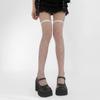 Medias Negro Diamante para Mujer Primavera y Otoño Anti-enganche Medias Sexys Rayas Cuadradas Medias Negras