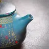 Bule de Chá de Cerâmica Panela de Barro Preto Panela de Pedra Bule Pequeno Panela Individual Filtro de Cerâmica Doméstico Quebra-Chá Bule para Preparo de Chá Chinês