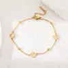 Pulseira Versátil Simples de Aço Titânio Não Desbota, Venda Quente Transfronteiriça Europeia e Americana, Joia com Design de Nicho Feminino, Combinação Diária, Atacado