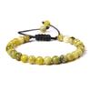 Pulseira Feminina Popular de Pedras Naturais Olho de Tigre 6mm da Amazon, Pulseira com Pingentes Tecida à Mão, Venda Quente