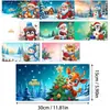 Tarjetas de Felicitación Navideñas Populares Transfronterizas Multiserie Hechas a Mano con Diamantes Juego de 9 Piezas con Sobres Pegatina de Diamante Dibujos Animados Juego de 6 Piezas