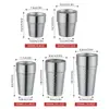 Taza de Agua de Acero Inoxidable 304, de Doble Capa, Estilo Coreano, Gran Capacidad, Taza Portátil, Taza de Café para el Hogar, Taza para Bebidas Frías, Taza con Patrón Martillado Transfronterizo