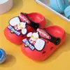 Novedad de Verano Estilo Hueco Transpirable Zuecos de Superhéroe para Niños con Suelas Suaves, Protección para los Pies y Diseño de Punta Cerrada para Guardería, Hogar y Playa