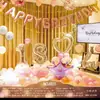 Ins Juego de Globos para Decoración de Cumpleaños Niños Niñas Fiesta de Cumpleaños de Bebé Accesorios para Disfrazar Escena