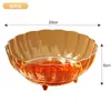 Prato de Frutas para Casa Simples e Elegante Tigela de Frutas com Pé Alto Rotativa Novo Modelo Bandeja de Armazenamento de Plástico Múltiplas Cores