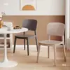 Silla de Comedor de Plástico Engrosado, Taburete Moderno Minimalista con Respaldo, Silla Nórdica para Mesa de Comedor de Uso Doméstico, Cómoda para Estar Sentado Mucho Tiempo, Silla Pequeña con Respaldo