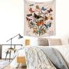 Tapiz Bohemio Mariposa Tela Colgante Decoración de Habitación Hogar Tela de Fondo Tela Decorativa de Pared de Cabecera Tela Colgante Tapiz