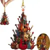 Novo produto transfronteiriço: Pingente decorativo de pássaro simulado plano de acrílico para Natal, árvore de Natal, casa e decoração de mochila