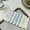 Estilo Fresco Banda Azul Sal Marina Banda de Goma de Alta Elasticidad Duradera Cuerda para el Cabello Sin Costuras para Mujer Adorno de Cabeza Simple para Cola de Caballo Alta