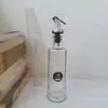 Botella de Acero Inoxidable Moderna Simple de Vidrio con Atomizador Europea para Condimentos, Tipo Pulsador para Salsa de Soja y Vinagre para Hornear