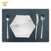 Manteles Individuales Estilo Western en Stock Impermeables a Prueba de Aceite Resistentes al Calor Posavasos para Tazas Posavasos para Platos Irregulares Lujosos para Mesa de Comedor