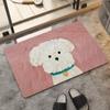 Alfombra de terciopelo con tecnología creativa, alfombra para cachorros con pintura al óleo, alfombra para puerta de entrada, alfombra absorbente de agua para inodoro, alfombra para baño