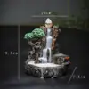 Quemador de incienso de reflujo de resina transfronterizo aromaterapia manualidades de cerámica creativas decoración portainciensos jarrón de incienso candelabro