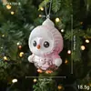 Nuevos Adornos de Plástico Rosa con Colores Pastel, Adornos Navideños de Dibujos Animados, Decoraciones Navideñas 3D Estilo Ins para Ventanas