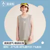 Chaleco para Niños Clase A Primavera y Verano Nuevo Estilo Camiseta Interior de Algodón para Niños Mayores, Camiseta sin Mangas Fina
