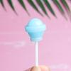 Resina de simulación tridimensional de doble cara accesorios de paleta de fruta DIY colgante de llavero accesorios de Casa de Niños