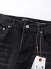 Jeans skinny com botões, estilo americano, marca trendy, lavagem especial, para homens jovens e estilosos, marca niche trendy, calça jeans popular com respingos de tinta e efeito desgastado