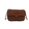 Bolsos Pequeños de Moda para Mujer Este Año 2026 Estilo Nuevo Color Sólido Versátil Bolso Cruzado con Cadena Bolso Cuadrado Pequeño de Moda con Textura