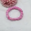 Fio de seda de cor sólida anel de intestino pequeno diy anel de cabelo de alta elasticidade não machuca o cabelo acessórios de cabelo feitos à mão faixa de cabelo infantil