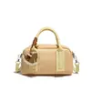 Moda Nueva Primavera 2026 Elegante Lujo Ligero Retro Cuero de Aceite y Cera Bolso Boston Almohada Bolso de Mano Bandolera Pequeño Cuadrado