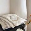 Manta de algodón tejida con patrón de nubes de grado A para otoño e invierno, adecuada para camas individuales o dobles, lavable a máquina, suave y cómoda para dormir, engrosada para abrigar, e ideal para primavera, otoño e invierno