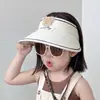 Sombrero de Protección Solar para Niños con Ala Ancha, Sombrero de Sol de Copa Abierta, Sombrero de Sol para Exteriores con Protección UV, Sombrero de Sol Transpirable