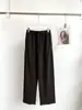 Pantalones Deportivos de Terciopelo Grueso Doble Cara Color Puro Sueltos Rectos Estilo Deportivo Invierno Nuevo 2025 Pantalones Simples de Pierna Ancha hasta el Suelo