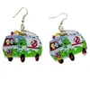 Diseño de Regalos Personalizados de Dibujos Animados y Anime, Aretes Acrílicos para el Día a Día, Aretes de Acrílico de Personajes, Aretes con Temática de Ambulancia