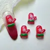 Série de Natal Transfronteiriça Decorações para Unhas Adesivos de Resina DIY Árvore de Natal Boneco de Neve Sino Chapéu Acessórios para Unhas