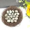 Cristal Natural Transfronterizo Mini 2cm Adornos de Huevo de Pájaro Ágata Jade Huevo de Mineral de Amoy Decoración de Huevo de Pascua