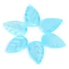 Nuevos Estilos de Cuentas de Vidrio Jade Hoja con Agujeros para Pasadores de Pelo Hechos a Mano DIY, Colgantes de Coche, Pulseras y Materiales para Accesorios de Joyería al por Mayor