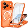 Adecuado para Apple 17Promax Funda Transparente a Prueba de Tres Elementos para Teléfono Móvil Succión Magnética Magsafe Iphone17Air Anticaídas Paquete Completo