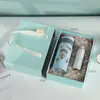 Nueva caja de regalo caja de cajón azul claro caja de perfume caja de embalaje para productos de cuidado de la piel caja de regalo para la mano mariposa compañera pequeña y fresca