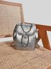 Bolsa de Corrente Estilo Chanel Nicho Coreia do Sul Couro Bovino Cera de Abelha Mochila Vintage Mochila Saco Balde Mochila Bolsa de Moda