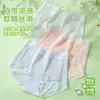 Pantalones de Malla Bacteriostática de Hielo Fresco con Cintura Alta para Mujer, Refuerzo de Seda de Morera, Ropa Interior para Mujer, Calzones de Cintura Alta para Niña