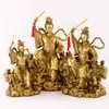 Latón Nueve Cielos Diosa Xuanmu Adorno de Cobre Emperatriz de los Nueve Cielos Diosa Xuanmu de los Nueve Cielos Reina Celestial Diosa Guerrera Femenina Decoración para el Hogar Sala de Estar