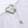 Mosquetão de Contas Simples em Formato de Coração DIY Pingente de Mochila em Formato de Coração Metal Multifuncional para Garrafa de Água ao Ar Livre Presente Corporativo