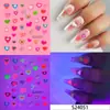 Adesivos Luminous para Nail Art Hot Stamping Atividades Seguras para Crianças Duradouros Brilhantes Padrões de Desenho Animado Decoração Diária para Festas Transfronteiriço