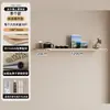 Estante de Pared para Sala de Estar, Estante de Almacenamiento de Madera Maciza, Estilo Madera Natural, Barra de Comedor, Estante Decorativo Multicapa, Portavasos, Panel Divisor