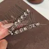 Pente invertido de strass grampo de cabelo sem costura franja clip acessório de cabelo de alta qualidade grampo simples feminino clip de nuca ornamento de cabeça