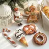 Nuevo Colgante de Hombre de Jengibre de Plástico Colgante Decoración de Árbol de Navidad Suministros Adornos Suministros de Decoración de Atmósfera En Stock