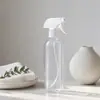 Atacado Garrafa spray plástica PET transparente de ombro redondo, frasco dosador para cosméticos, frasco spray hidratante, frasco vazio para tônico