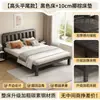 Cama de hierro forjado, cama de acero al carbono, cama de hierro forjado ensamblada para viviendas de alquiler, cama de hierro para dormitorio engrosada, cama simple para dormitorio, cama de hierro en liquidación